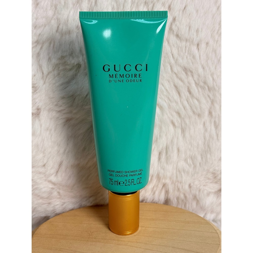 Gucci Memoire d'une Odeur Perfumed Shower Gel 75ml 2.5oz Teal Gold Cap New